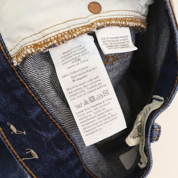 MADEWELL Classic Straight Jeans 25 Croston Wash Distressed High Rise EUC B31 - Picture 6 of 6